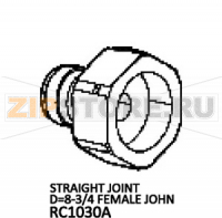 Straight joint D=8-3/4 female john Unox XFT 195