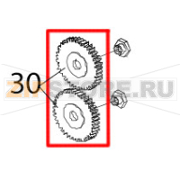 Gear wheel 0.5x40 Zebra TTP-2020