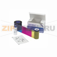 Набор для печати: полноцветная красящая лента YMCK-T, чистящий ролик, чистящая карта принтера Datacard CD800 CLM