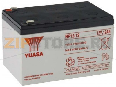 YUASA NP12-12/250 Необслуживаемый герметизированный AGM аккумулятор YUASA NP12-12/250 Характеристики: Напряжение - 12 В; Емкость - 12 Ач; Габариты: длина 151 мм, ширина 98 мм, высота 98 мм, вес: 4,09 кг
