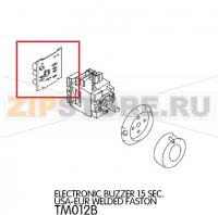 Electronic buzzer 15 sec. USA-EUR welded faston Unox XF 090P