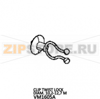 Clip twist lock diam. 10,2-12,7 M Unox XVC 505E