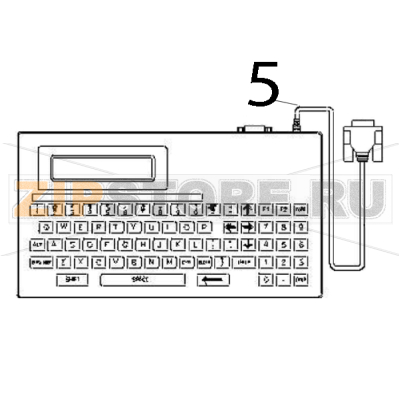 KP-200 Plus, stand-alone keyboard unit TSC TTP-243E Pro KP-200 Plus, stand-alone keyboard unit TSC TTP-243E ProЗапчасть на деталировке под номером: 5