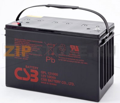 CSB GPL 121000 Гелевые аккумуляторы (АКБ) CSB GPL 121000: Напряжение - 12 В; Емкость - 100 Ач; Габариты: длина 342 мм, ширина 172 мм, высота 214,6 мм, вес: 33,5 кг