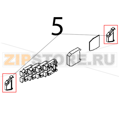 Terminal clamp Angelo Po BX101E Terminal clamp Angelo Po BX101EЗапчасть на деталировке под номером: 5