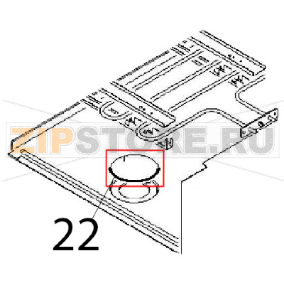 Copriforo comp. Angelo Po 1G1PE2E Copriforo comp. Angelo Po 1G1PE2EЗапчасть на деталировке под номером: 22