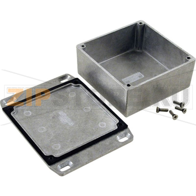 Корпус 92x92x42 мм, материал: алюминий, серый, 1 шт Hammond 1590WYFL 