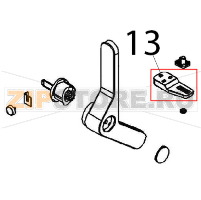 Door bottom hinge Angelo Po FX61E1 Door bottom hinge Angelo Po FX61E1Запчасть на деталировке под номером: 13