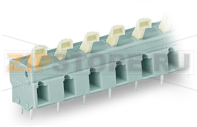 PCB terminal block; push-button; 2.5 mm; Pin spacing 10/10.16 mm; 9-pole; suitable for Ex-e applications; CAGE CLAMP®; commoning option; 2,50 mm; light gray Wago 257-609/000-009/999-950 Клеммные колодки с зажимами CAGE CLAMP®, монтаж с помощью нажимных кнопокУстановите шаг контактов в мм или дюймах либо сжав клеммные колодки плотнее, либо разделяя ихИдеальны для монтажа в полевых условиях благодаря простоте использования при помощи нажимных кнопокУдобный монтаж без использования инструментов...
