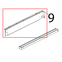 Profilo inf. inox facciata muffola Unox XV 703G