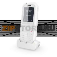 SNOM M90  Беспроводной DECT телефон для медицинских учреждений для базовых станций М300, М700 и М900. Антибактериальное покрытие, Цветной экран TFT высокого разрешения, 200 часов в режиме ожидания, Прочная ударостойкая конструкция (MIL-STD-810g 516.6), Тр