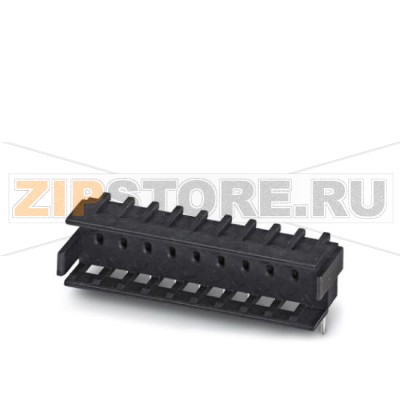 Ответная часть разъема Phoenix Contact FK-MPT 0,5/ 4-ICA-3,5 Номинальный ток: 3 А, Расчетное напряжение (III/2): 250 В, Полюсов: 4, Размер шага: 3,5 мм, Цвет: черный, Поверхность контакта: олово, Монтаж: пайка, Ответная часть разъема, защищенная от прикосновений к контактам, для установки клемм для печатного монтажа FK-MPT 0,5.Минимальный заказ: 50 шт.Упаковка: 50 шт.