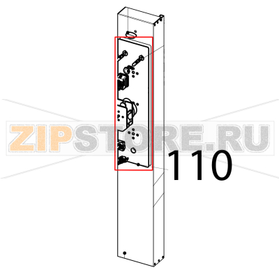 Plate &quot;M&quot; Tecnoinox EFC10M Plate "M" Tecnoinox EFC10MЗапчасть на деталировке под номером: 110