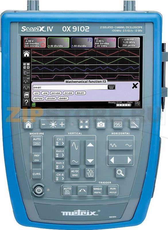 Осциллограф цифровой 100 МГц, 2 канала, 2.5 Гвыб/с, 100 KP, 12 Бит Metrix OX9102 