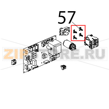 Clip DI fissaggio per teleruttori Unox XVC 104 Clip DI fissaggio per teleruttori Unox XVC 104Запчасть на деталировке под номером: 57