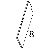Right side panel L7 Tecnoinox FR70E7