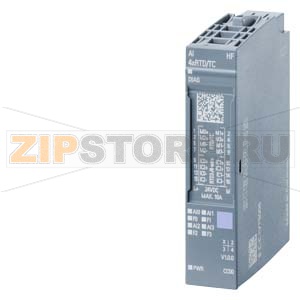 SIPLUS ET 200SP, модуль аналоговых входов AI 4XRTD/TC HF, рабочая температура -40 ... +60&amp;#176;C, со стойким покрытием, на основе 6ES7134-6JD00-0CA1 . Модуль аналоговых входов (термопары/термосопротивления) AI 8XRTD/TC 2х-проводное подключение, с улучшенн 