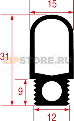 УПЛОТНИТЕЛЬ ДВЕРИ ДЛЯ ПЕЧИ, В СБОРЕ 