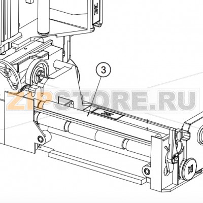 Резиновый ролик Datamax E-4304e (203dpi) Mark II Резиновый валик (резиновый вал) Datamax E-4304e Mark IIЗапчасть на сборочном чертеже под номером: 3Название запчасти Datamax на английском языке: Platen Roller