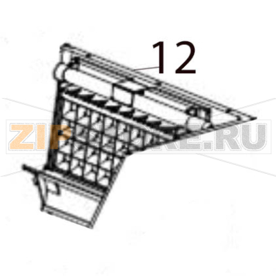 Evaporator Hurakan HKN-IMC30 Evaporator Hurakan HKN-IMC30Запчасть на деталировке под номером: 12