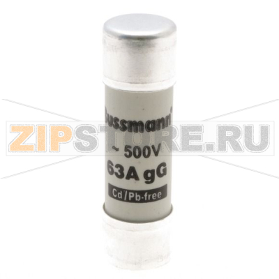 Предохранитель, 63 A, AC 500 В, 80 кА, 14x51 мм, gL/gG, IEC Eaton CYL FUSE 63A 500V 14X51 CYL GG 