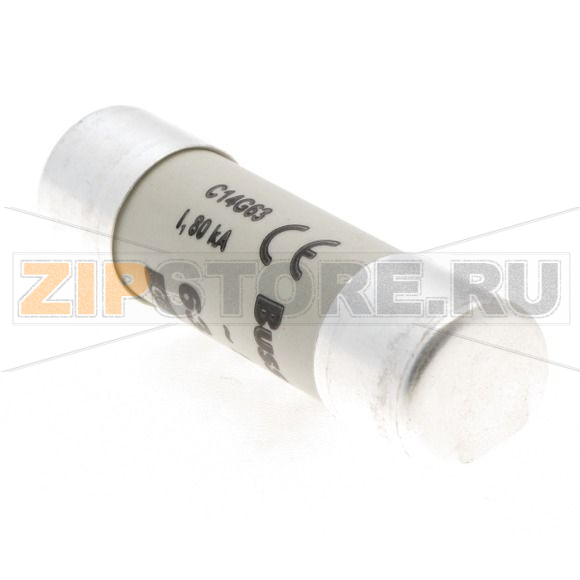 Предохранитель, 63 A, AC 500 В, 80 кА, 14x51 мм, gL/gG, IEC Eaton CYL FUSE 63A 500V 14X51 CYL GG 