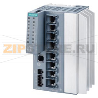 SCALANCE XC208G PoE Manageable Layer 2 IE PoE Switch; IEC 62443-4-2 certi- fied; 6x 10/100/1000 Mbps RJ45 PoE ports acc. to IEEE802.3at ; 2 ports of which according to IEEE802.3bt; 2x 10/100/1000 Mbps RJ45; PoE support for 24 V DC Infeed; 120 W PoE power