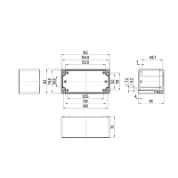 Корпус 162x82x85 мм, материал: пластик, серый, 1 шт Spelsberg TG ABS 1608-9-o