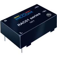 Блок питания AC/DC, 12 В, 0.167 А, 2 Вт Recom RAC02-12SC