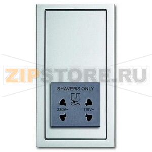 Розетка 220/115 В, 20 ВА, сталь ABB 2CKA002130A0293 