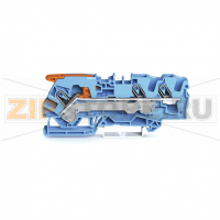 3-проводные проходные клеммы; с рычагом и Push-in CAGE CLAMP®; 3; с тестовым портом; подходят для исполнений Ex i; боковая и центральная маркировка; для DIN-рейки 35 x 15 и 35 x 7,5; Push-in CAGE CLAMP®; 6,00 mm; синие Wago 2106-1304