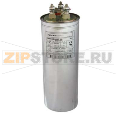 Конденсатор силовой трехфазный 40 квар/ч, 400 В/AC, 116x370 мм Entes ENT.CXD-400-40 