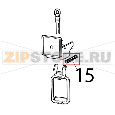 Faucet spring Ugolini Arctic Compact 8/4 Faucet spring Ugolini Arctic Compact 8/4Запчасть на деталировке под номером: 15