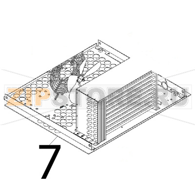 Tray x assembly Angelo Po IA51 Tray x assembly Angelo Po IA51Запчасть на деталировке под номером: 7