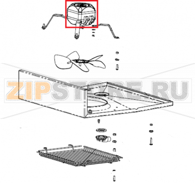 Эл/двиг. исп. VN10-20/1085 1300об/мин ELCO 10вт Polair CM107-S  Эл/двиг. исп. VN10-20/1085 1300об/мин ELCO 10вт Polair CM107-SЗапчасть на сборочном чертеже под номером: 6-9