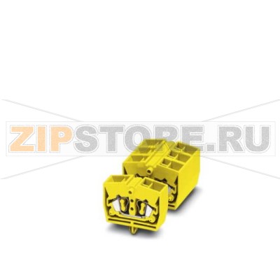 Проходные клеммы Phoenix Contact MZDB 1,5-RZ YE Тип подключения: Пружинный зажим, Полюсов: 1, Сечение: 0,14 мм² - 2,5 мм², AWG: 26 - 14, Ширина: 10,4 мм, Высота: 22 мм, Цвет: желтый, Тип монтажа: Резьбовой монтаж.Минимальный заказ: 50 шт.Упаковка: 50 шт.