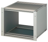 Конструктив по DIN EN 60297-3-101, U 3 HP 49, алюминий, закрытый крышками из листового металла Bopla BGT 7000.PI-AD