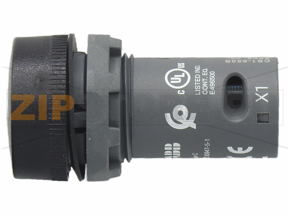 Зуммер с пульсирующим сигналом 230 В, без подсветки, черный ABB CB1-633B 