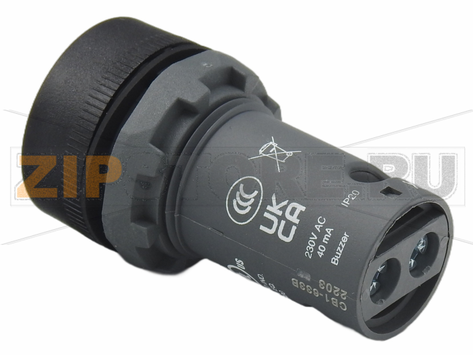 Зуммер с пульсирующим сигналом 230 В, без подсветки, черный ABB CB1-633B 