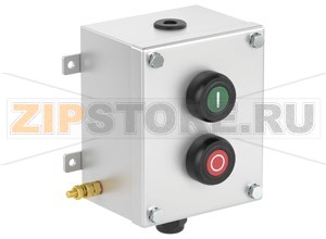 Модуль управления Control Unit Ex e, Stainless Steel, 2 Functions LCS2.PGMX.PRMX.B.1 Pepperl+Fuchs Electrical specificationsOperating voltage250 V max.Operating current16 A max.Terminal capacity2.5 mm2FunctionpushbuttonColorgreenContact configuration1x NO / 1x NCUsage categoryAC12 - 12 ... 250 V AC - 16 AAC15 - 12 ... 250 V AC - 10 ADC13 - 12 ... 110 V DC - 1 ADC13 - 12 ... 24 V DC - 1ANumber of poles2LabelingIFunction 2pushbuttonColorredContact configuration1x NO / 1x NCUsage categoryAC12 - 12 ... 250 V AC - 16 AAC15 - 12 ... 250 V AC - 10 ADC13 - 12 ... 110 V DC - 1 ADC13 - 12 ... 24 V DC - 1ANumber of poles2Labeling0Mechanical specificationsHeight142 mm (A)Width116 mm (B)Depth85.5 mm (C)External dimension95 mm with operators (C1) 92.2 mm with screws (C2) 145 mm with mounting brackets (K)Fixing holes distance, height81 mm (G)Fixing holes distance, width130 mm (H)Enclosure coverfully detachableCover fixingM6 stainless steel hexagon head screwsFixing holes diameter6.1 mm (J)Degree of protectionIP66Cable entryNumber of cable entries1 x M20 in face A fitted with polyamide Ex e stopping plug1x M20 in face B fitted with polyamide Ex e cable glandDefined entry areaface A and face BMaterialEnclosure1.5 mm 316L, (1.4404) stainless steelFinishelectropolishedSealone piece closed cell neopreneMass3 kgMountingmouting brackets with 6.1 mm screw holesGroundingM6 internal/external brass grounding boltAmbient conditionsAmbient temperature-40 ... 55 °C (-40 ... 131 °F) @ T4 -40 ... 40 °C (-40 ... 104 °F) @ T6 Data for application in connection with hazardous areasEU-Type Examination CertificateSIRA 13ATEX3059XMarking II 2 GD Ex de IIC T6 Gb, Ex tb IIIC T80°C Db Ex de IIC T4 Gb, Ex tb IIIC T130°C DbInternational approvalsIECEx approvalIECEx SIR 13.0021EAC approvalTC RU C-DE.GB06.B.00567ConformityDegree of protectionEN 60529General informationSupplementary informationEC-Type Examination Certificate, Statement of Conformity, Declaration of Conformity, Attestation of Conformity and instructions have to be observed where applicable. For information see www.pepperl-fuchs.com.AccessoriesOptional accessoriesEngraved traffolyte tag labelEngraved AISI 316L stainless steel tag labelColor in-fill stainless steel tag label
