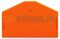 End and intermediate plate; 2.5 mm thick; orange Wago 281-313