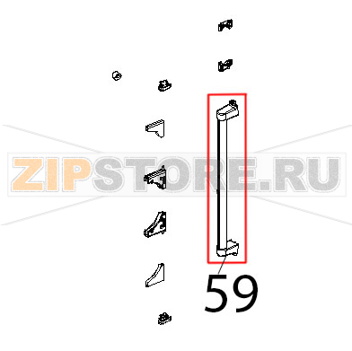 Barra illuminazione LED, L400 Unox XVC 515G Barra illuminazione LED, L400 Unox XVC 515GЗапчасть на деталировке под номером: 59