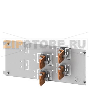 SIVACON S4 Cable connection form 3 3VA12 (up to 250 A) Height 200 mm Fixed mounting, Plug-in base, Insert Siemens 8PQ6000-8BA14 