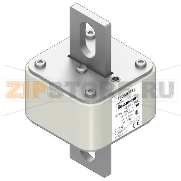 Предохранитель, 800 A, AC 690 В, 200 кА, size 3, 76x92x135 мм, aR, IEC UL Eaton FUSE 800A 690V 