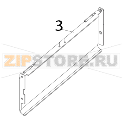 Back plate Toshiba TEC B-852-TS12-QQ Back plate Toshiba TEC B-852-TS12-QQЗапчасть на деталировке под номером: 3