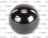 KNOB; 1-1/4 DIA BLK 3/8 THD [E
