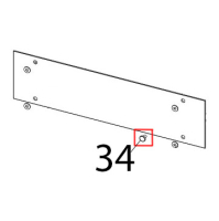 Screw for external glass support Zanolli Synthesis 12/80 VE