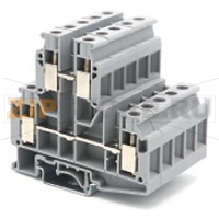 Клемма проходная, универсальная, серая CHIKU RUKKB 10