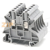 Клемма проходная, универсальная, серая CHIKU RUT 6