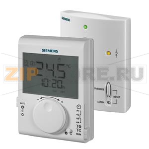 RDJ100RF/SET - Радиочастотный комнатный термостат с 24-часовым таймером (передатчик и приемник) Siemens RDJ100RF/SET 